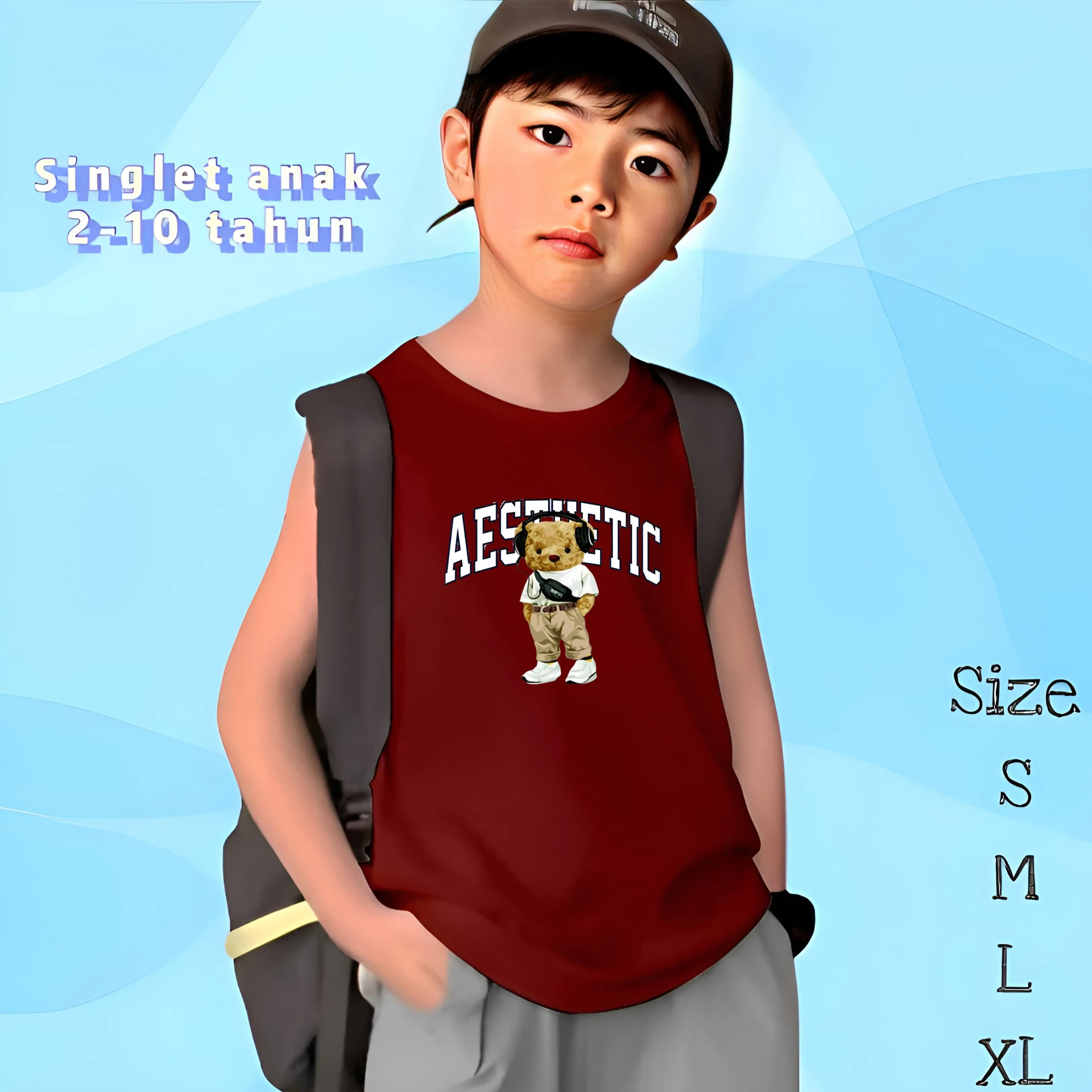Kaos Lekbong Ideal Anak Cowok/Cewek Unisex Singlet 2-10 Tahun Trendy Ideal Aestetic - Fashion Perempuan Perempuan Laki-Laki daily 6-7 tahun baju anak  skena