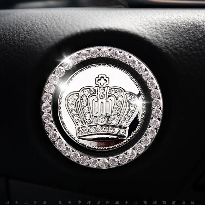 Hiasan Tombol Start Engine Dengan Logo Permata Permata Car 2
