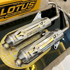 pot KNALPOT MONCONG KENOCHI ORIGINAL LOTUS POWERFULL EXHAUST STAINLESS INLET 28-38 OUT 38 PNP MIO SPORTY AEROX ALPHA NMAX PCX VARIO ALL MATIC Asli Motorcycle Slincer kzr k nal kondoman beat deluxe