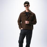 Gambar LARUSSO Droit Textured Jacket - Dark Brown - S dari LARUSSO STORE Kota Administrasi Jakarta Barat 2 Tokopedia