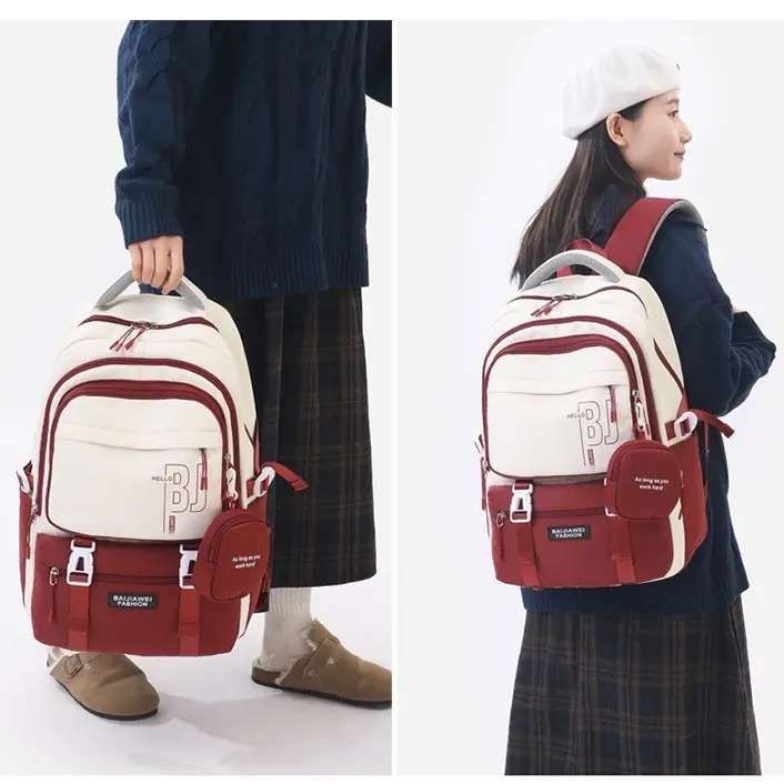 Tas Ransel Sekolah Anak Perempuan Tas Ransel Untuk SD SMP dan SMA Ransel Sudah Ada Dompet Koin 7