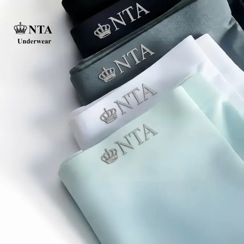 Combo 4 quần lót nam boxer NTA Lụa băng cao cấp, quần lót nam co giãn 4 chiều, thấm hút kháng khuẩn (Che tên sản phẩm) Quần Boxer Menswear quầnlót