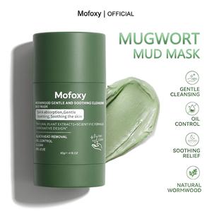 【Mofoxy offiial】Mugwort Acne Clay Mask Stick Mud Clay Mask Pores Blackheads Relieves Redness Clay Stick Skincare Calming Skin Repair Comfort mofoxyClaystick treatacneg reenstick collagen mask 40g