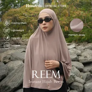 Hameeda - Reem Instant Hijab | Bergo Jersey Lembut Nyaman
