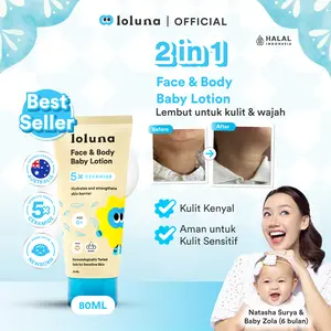 LOLUNA Face & Body Baby Lotion 80ml | 5x Ceramide