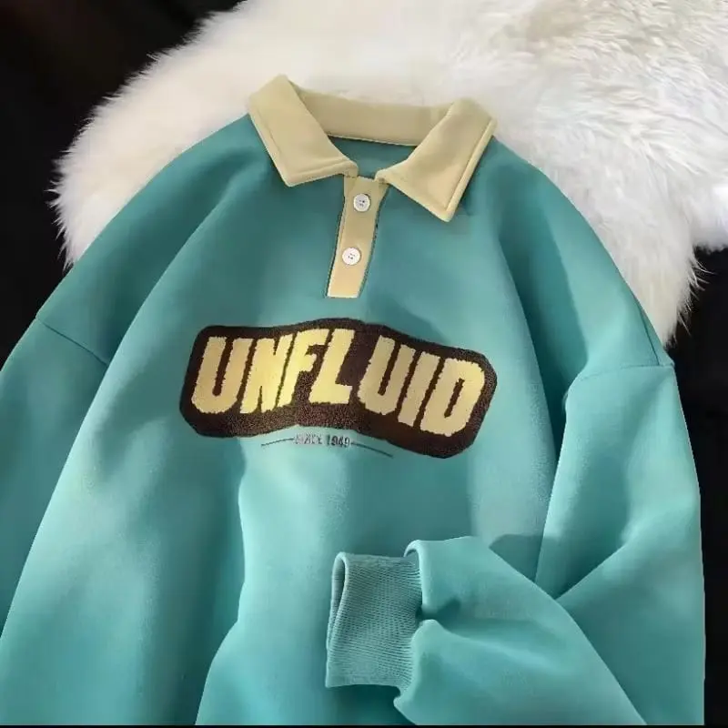 S - XXXXXXL (6XL) Jaket Besbal Polo Harajuku Korean UNFLUID Bigsize XL 2XL 3XL 4XL 5XL 6XL Besbal Urban Style Premium Fleece Korean Oversize 4