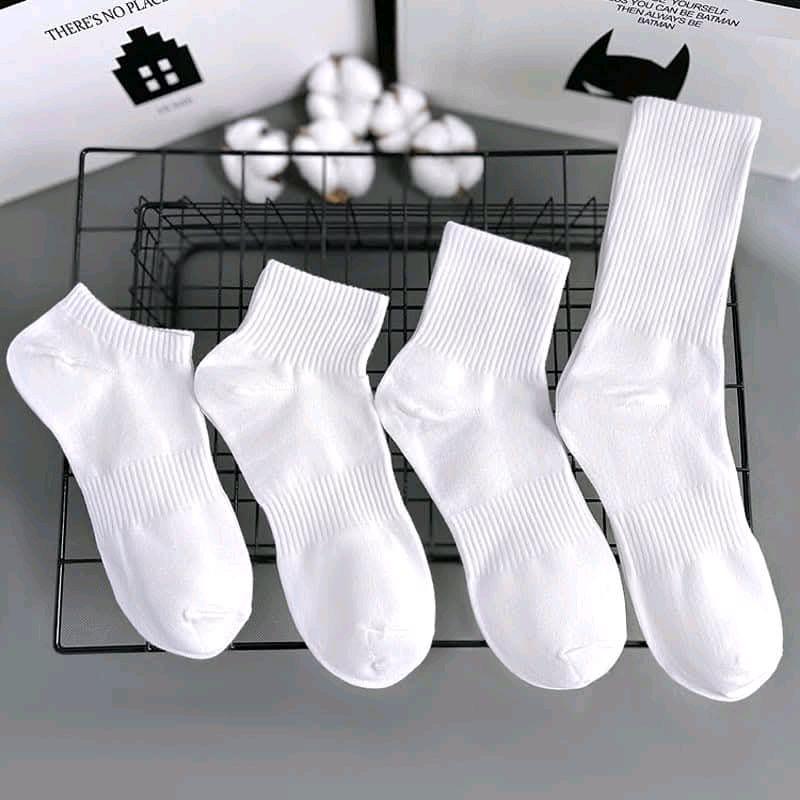 Tất Vớ Trơn Trắng ,Đen Thể Thao Nam Nữ , Cổ Ngắn Thời Trang Unisex Style Hàn Quốc. 5