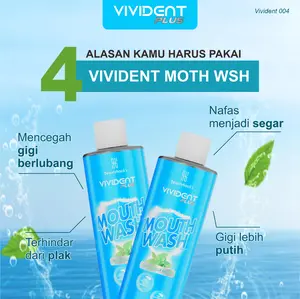 Vivident Plus Mouth Wash - Cegah Bakteri & Bau Mulut