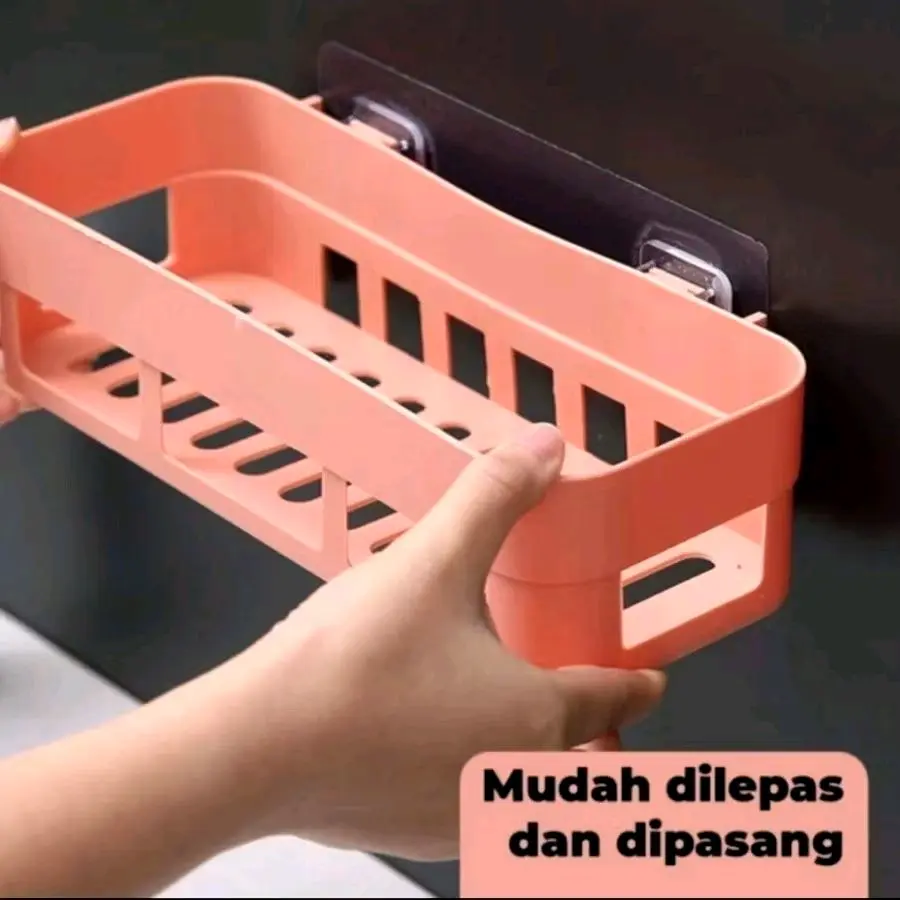 Rak Sabun Kamar Mandi Persegi Panjang Minimalis Aesthetic