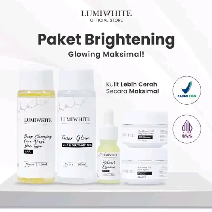 LUMIWHITE 5 in 1 paket brightening new package resmi BPOM