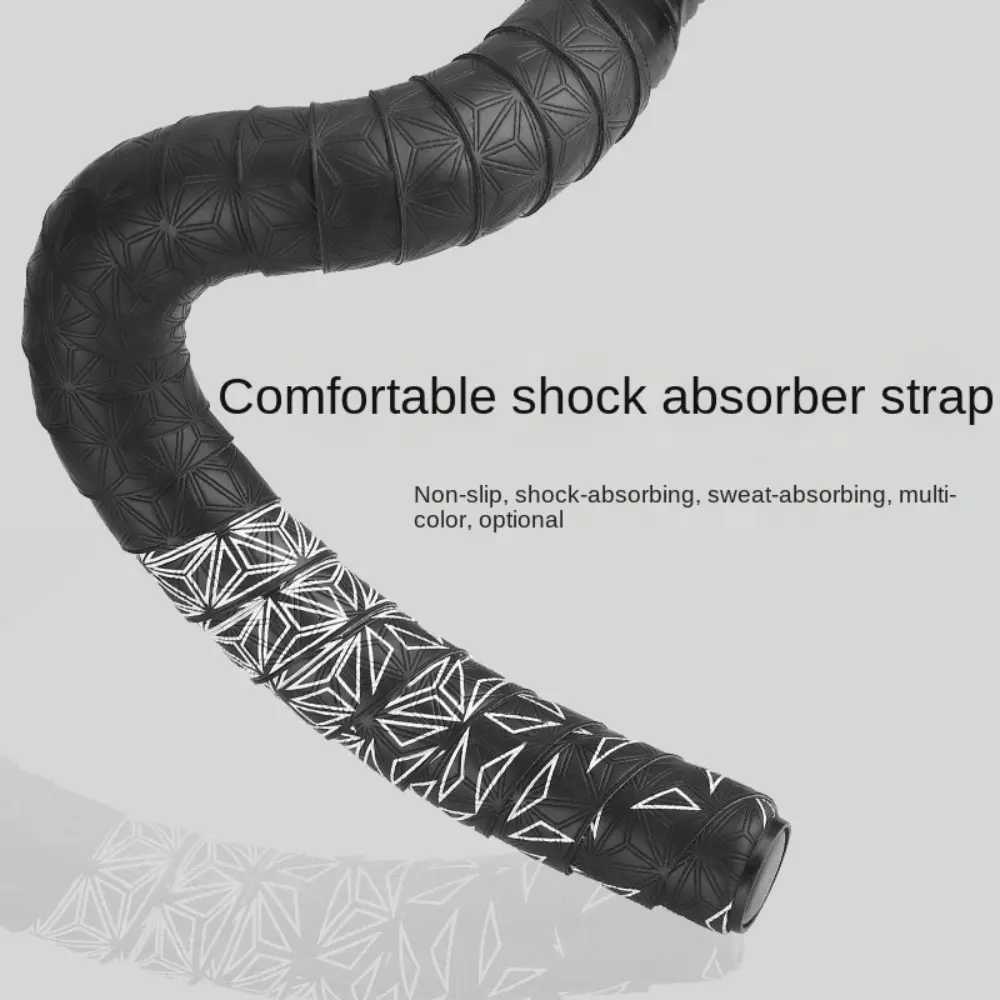 New PU Bicycle Handlebar Tape Anti-Slip Shock Absorption Bike Bar Tape Breathable Absorb Sweat Wrap Tape MTB
