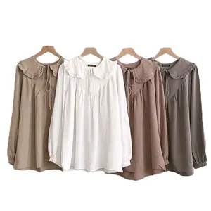 BLOUSE KERAH TALI BAHAN CRINGKEL AIRFLOW vintage