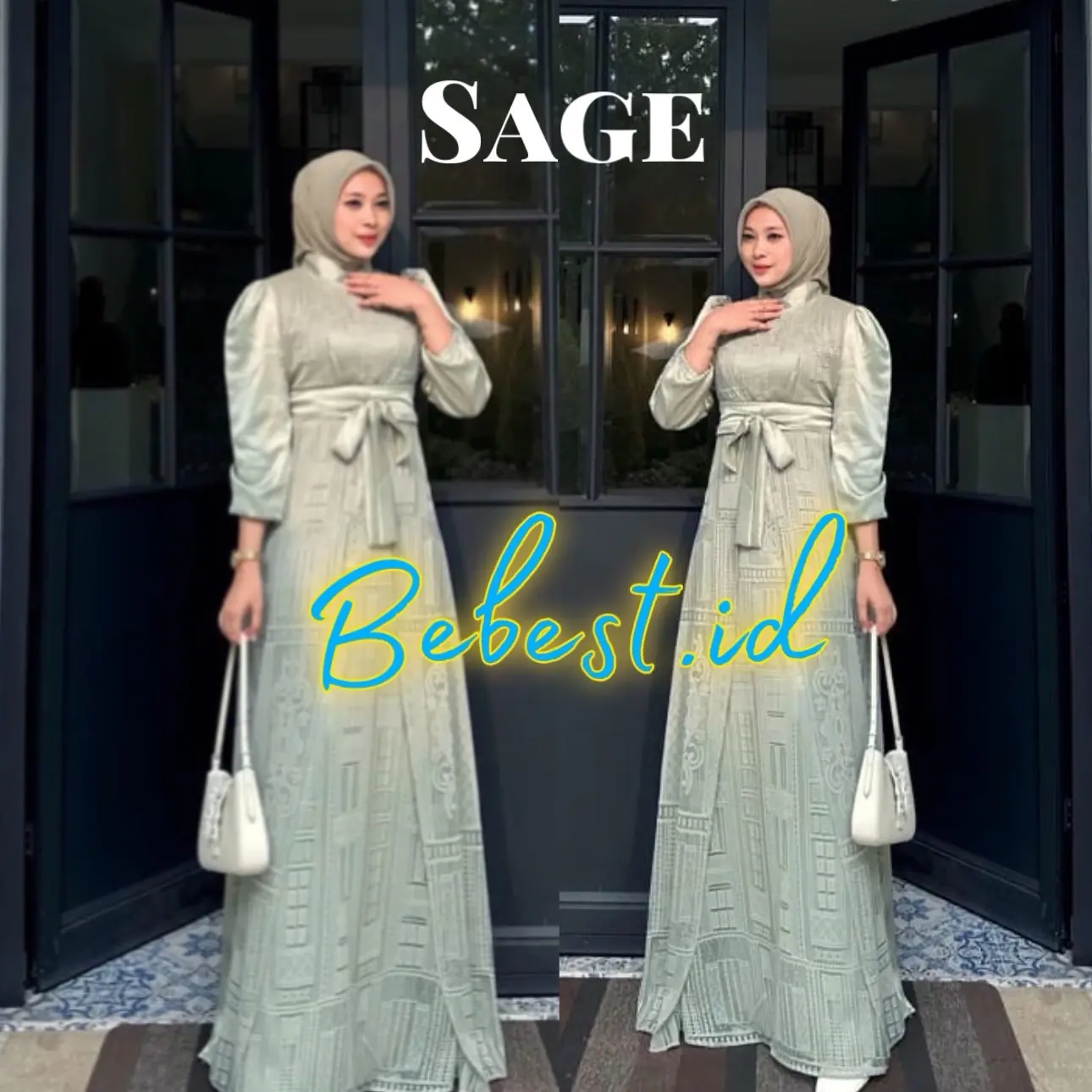 Gamis Floren brukat lace premium dress pesta kondangan M L XL XXL XXXL