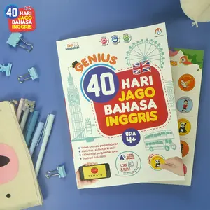 Genius 40 Hari Jago Bahasa Inggris Buku Best Seller untuk Anak Usia 4+ Tahun dengan Ilustrasi Full-color dan Aktivitas Kreatif