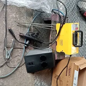 REAIM Mesin Las MMA-250 Inverter IGBT 450W 220V Mesin Las Mini Portabel dengan Display Digital HD dan Perlindungan Anti-stick untuk Baja Karbon dan Baja Paduan