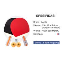 Gambar Agnite Table Tennis Paddle / Bet Pingpong / Bat Tennis Meja Regular Level Isi 2 Gratis Bola pingpong High Quality F2320 Ball dari Agnite.id Kab. Tangerang 2 Tokopedia