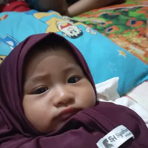 [ISI 3 PCS] hijab instan anak bayi NewBorn  0_12bln jilbab Kerudung Muslim