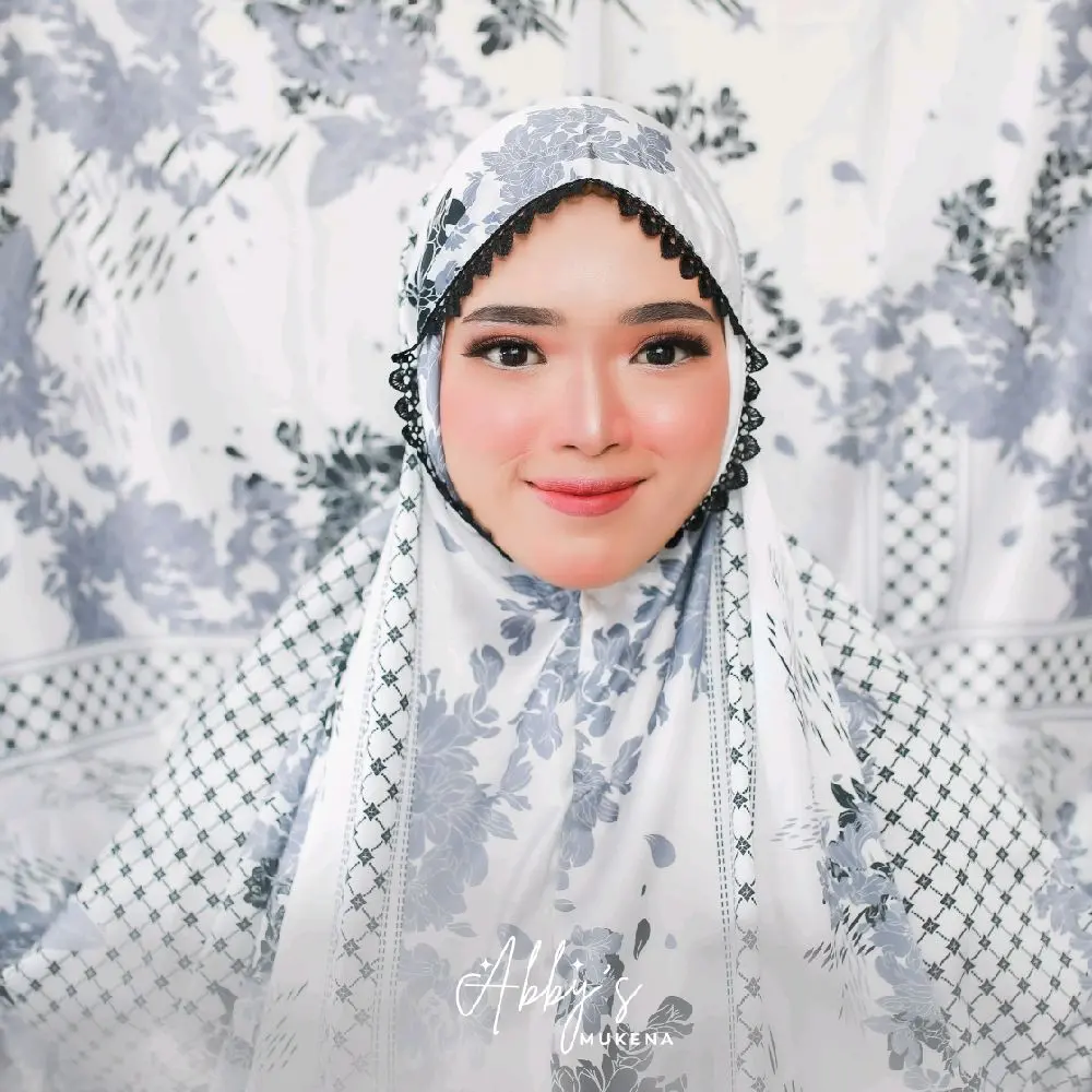 Mukena Dewasa 2in1 Armania Silky Atasan Motif Naura Terlaris Travel