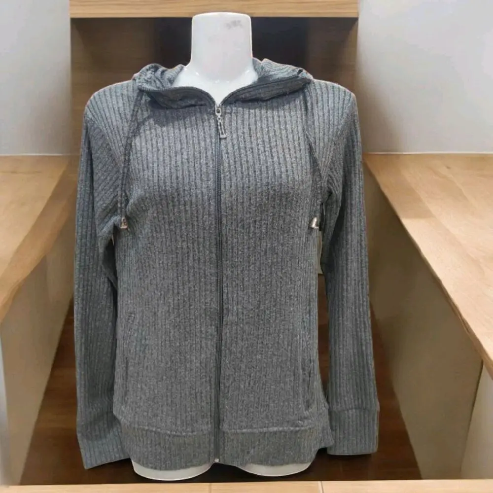 Áo khoác nữ thun gân  đốm xịn mềm mịn mát co giãn tốt 4 túi Jacket.
