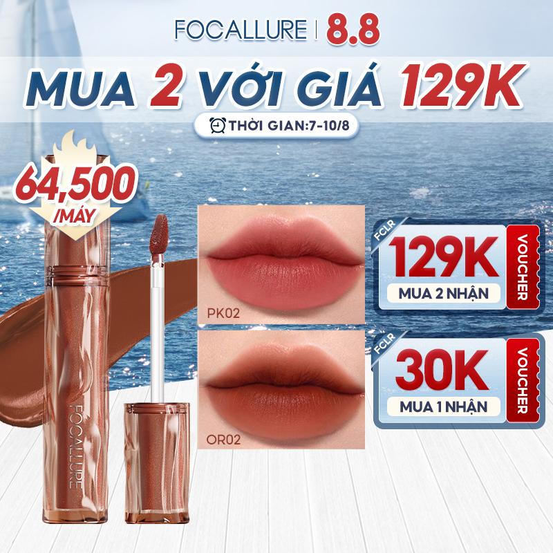 FOCALLURE Pro-blur Airy Velvety Son Kem Nhung Hỗ Trợ Dưỡng Ẩm Cho Môi Mềm Mướt