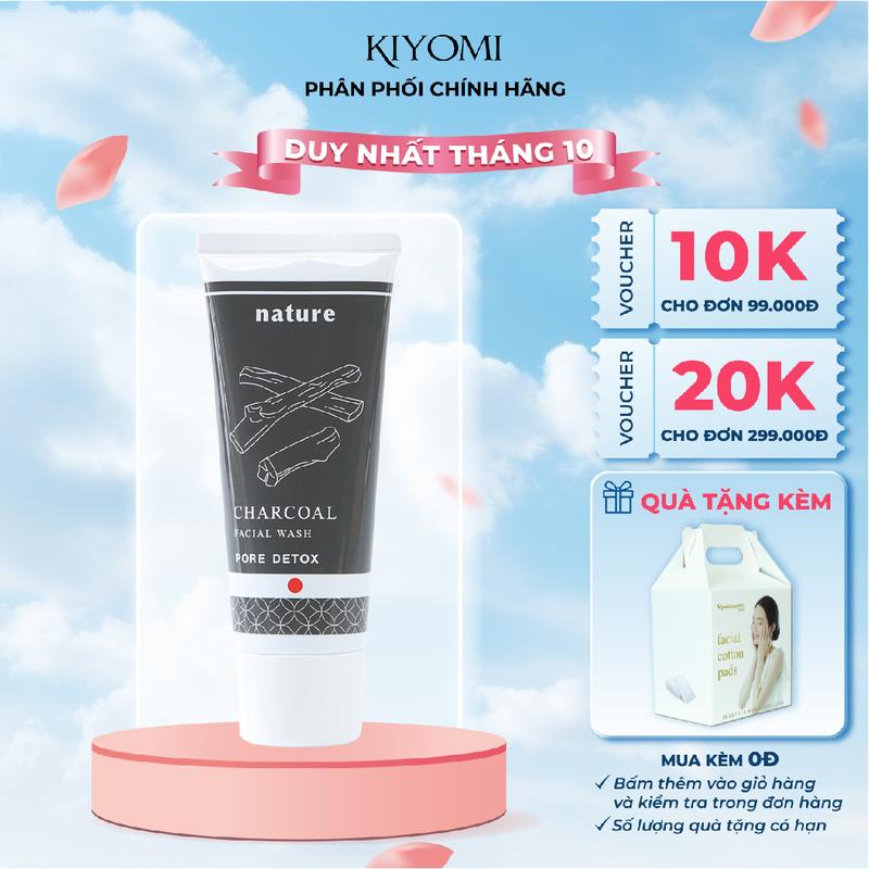 Sữa Rửa Mặt Than Hoạt Tính Cho Da Dầu Naris Nature Charcoal 100g