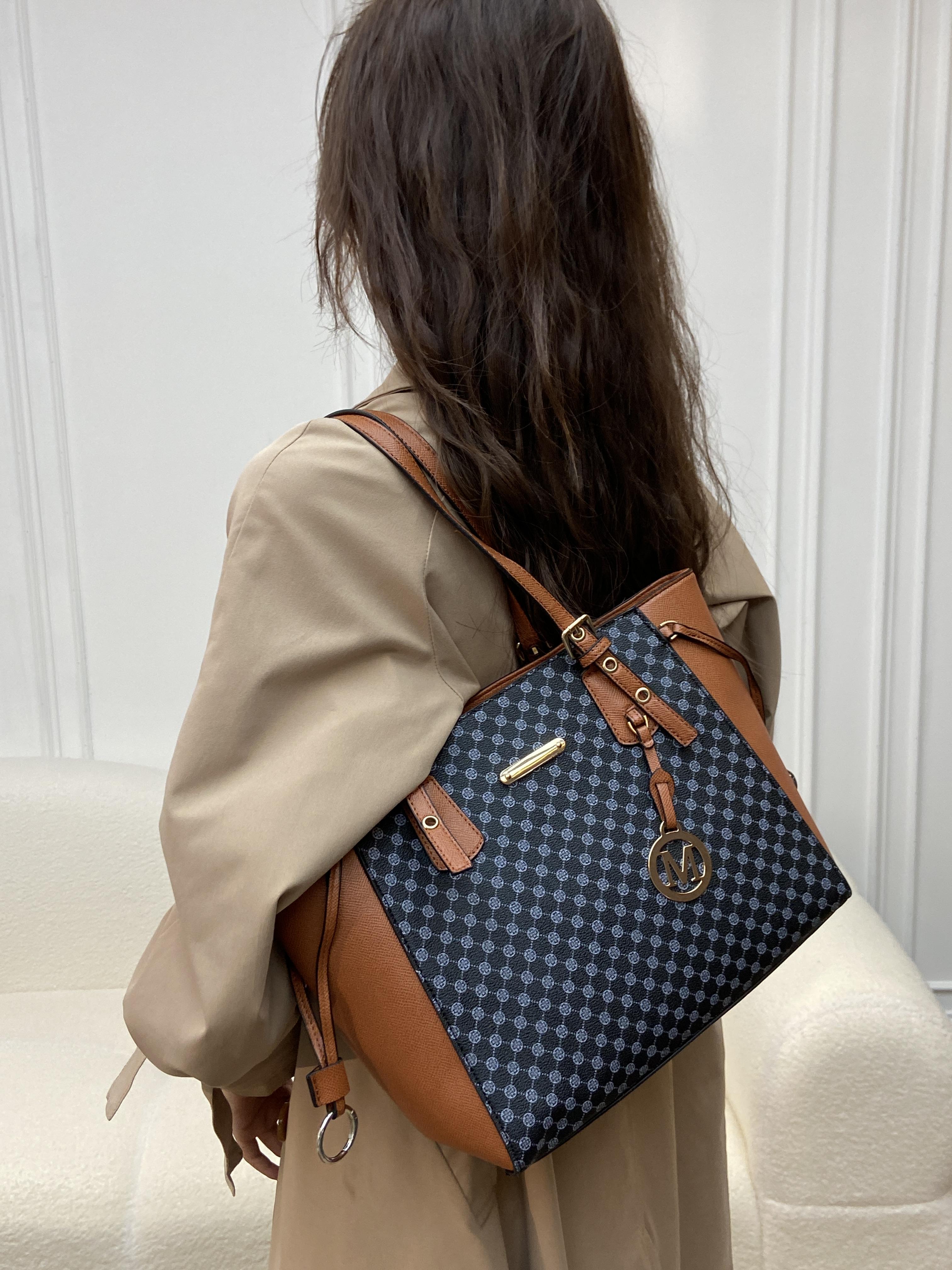 CHIOZND | Midtown Tote - Monogram Two-Tone Klasik tas sling bag tote bag wanita terbaru tas selempang cewek terbaru 2026 tas selempang korean style kuliah/kerja