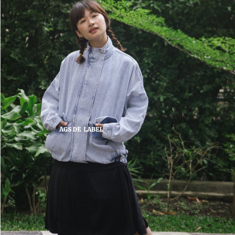 Vintage Baggy Denim Jacket 19 by AGS 0