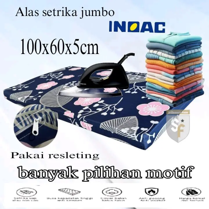Alas setrika tebal.Alas setrika premium.Ukuram 100x60x5cm Portabel Rumah Tangga