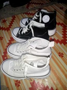 Product Review of Cani "Free Box" (Size 36 - 41) Jimin High Sepatu Canvas Sneakers Wanita K9054 from N**a 2