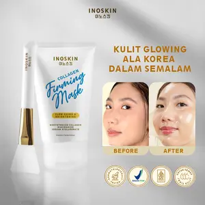 Inoskin Sleeping Collagen Firming Mask 100mL - Masker Wajah dengan Biosynthesize Collagen & Niacinamide untuk Mengencangkan & Mencerahkan Kulit