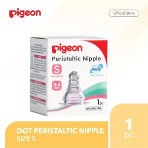 PIGEON PERISTALTIC NIPPLE Pentil Dot | S/M/L