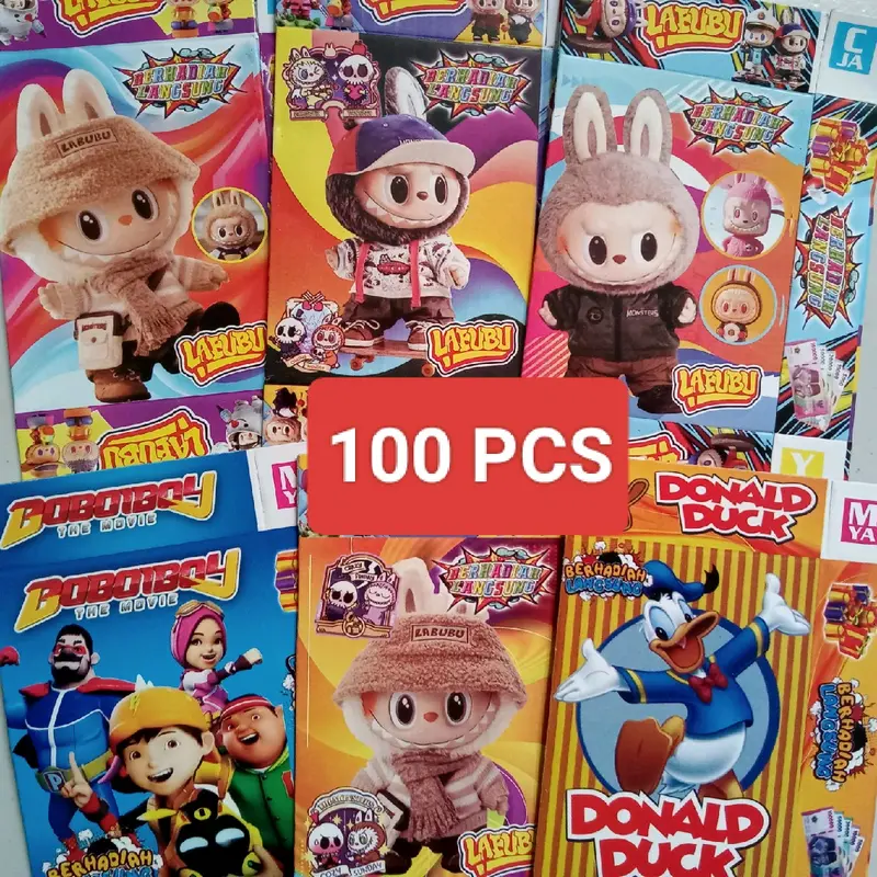 100pcs KOTAK KADO KARAKTER KOSONGAN Hadiah 0