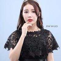 Gambar BOLERO LACE KOREA AKSESORIS WEDDING PESTA OUTER HITAM BWW013 - Hitam dari Lenka Wedding Shop Kota Surabaya 3 Tokopedia