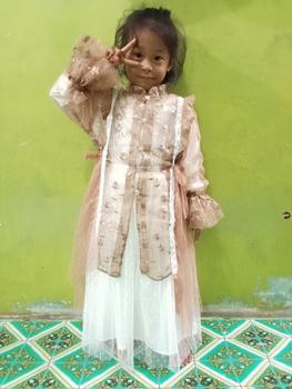 Product Review of KAMARI set rok anak ice blue,burgundy,set gaun anak,set rok anak lebaran..brukat tile dot/polos,kebaya anak,gamis lebaran anak kekinian usia 2-15 tahun Setelan Muslim anak Bunga Outer Baju Jilbab Nyaman Panjang Panjang Dress Kaos from @**a u**h 1**5 1