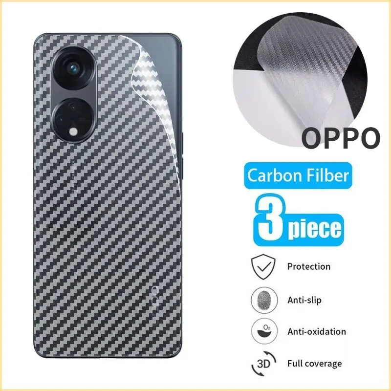 1-3pcs Carbon Fiber Soft Back Film for OPPO Reno 8T 5G 2023 Matte Screen Protector for Reno8T 4G Reno8 T 8 T Anti-Scratch Protective Sticker Clear Film