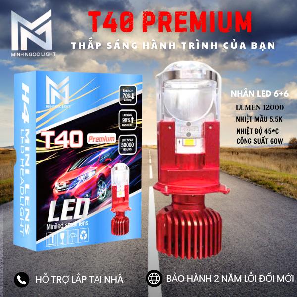 ĐÈN PHA LED T40 -PREMIUM- BH 24 Tháng ! Đèn Pha Bi Cầu Mini