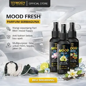 MOOD FRESH Parfum Helm Sepatu Premium Anti Bakteri 3 Botol 60ml x 3 Aroma Tahan Lama Cocok untuk Helm dan Sepatu - Shoe