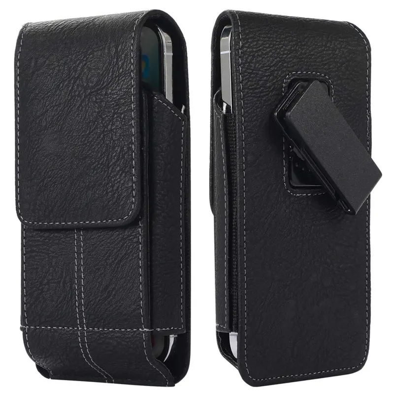Sarung Dompet Tas Tempat HP Pinggang Kulit Slot Kartu Vertikal Ukuran 6 Inch 6,5 Inch 0