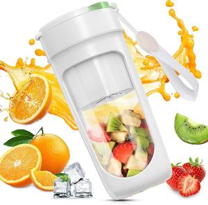 ミキサー スムージー 小型 ジューサー スムージー 氷も砕ける 充電式 340ML 22000回転 一台多役 一人用 お手入れ簡単 持ち運びやすい 野菜 果物 ビタミン 離乳食 健康ダイエット Type-C充電 アウトドア 旅行 出張 オフィス 日本語取扱説明書