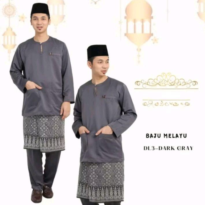Bajue Malayu Round neck premium Comocrepe - TikTok Shop Malaysia