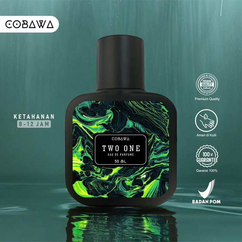 Cobawa Parfum Two One VIP Man Eau De Parfume 50 ml Parfum Cowok Perfume Tubuh Pria Wangi 0
