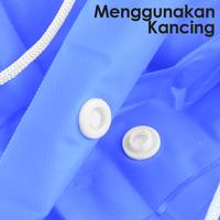 Gambar Jas Hujan Anak Bahan EVA Waterproof Cocok Usia 3-7 Tahun Model Ponco Kancing Depan - 80628 - Biru dari ALLEFIX Kota Surabaya 4 Tokopedia
