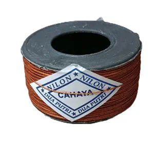 Benang Nilon warna coklat panjang 30 meter