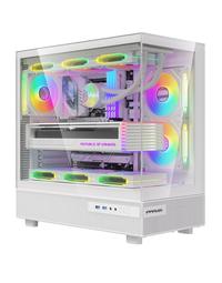 Gambar FPMAX Diamond Z8 - Modern Aesthetic Panoramic Tempered Glass Mid Tower ATX Gaming Case I - Black  dari Duta Mandiri Infokom Kota Administrasi Jakarta Pusat 3 Tokopedia