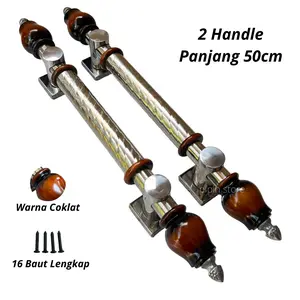Handle Pintu Rumah 50cm Gagang Pintu Kayu Kupu Tarung Handel Tarikan Pintu Kamar Utama Depan Belakang Hendel Pintu