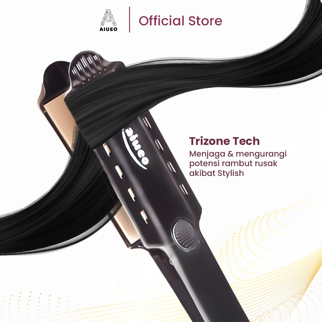 AIUEO.INDO Best Seller! Catokan AIUEO Rambut BERLI 8099 – Fast Heating, Rambut Tetap Lembut