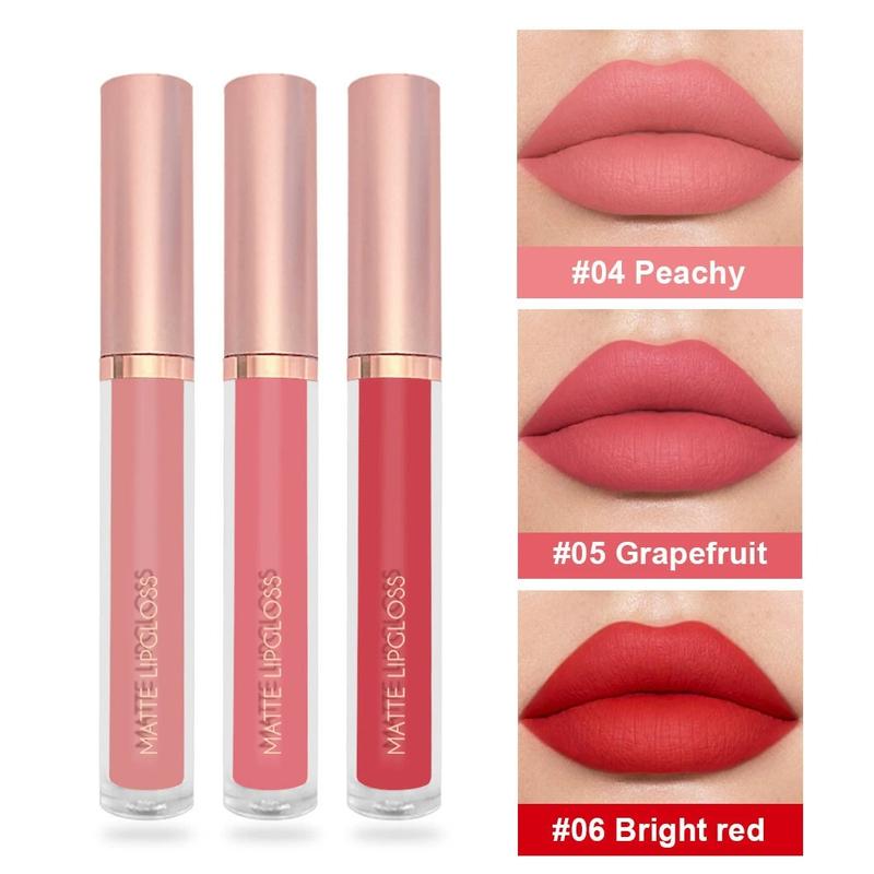 MIRSIST - Matte Lipgloss Lipstik Matte Nude Tahan Air Longlasting 12 Shades Harum Lipstick Lipmatte 4