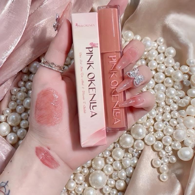 Son Dưỡng Pink Dầu hoa trà nhật 4g Mầu đào dâu hương vanilla Tặng kèm Quà