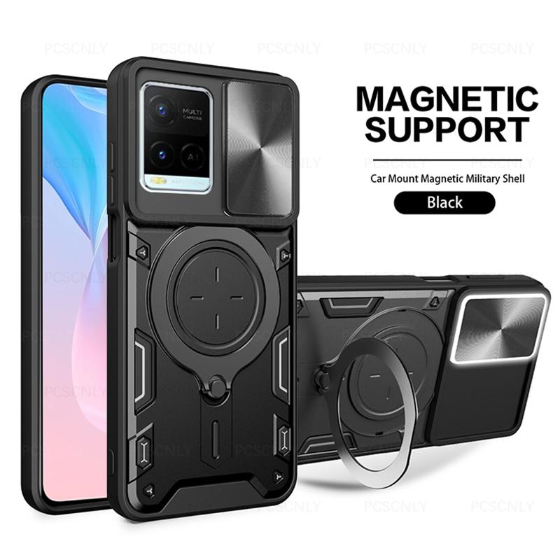 Product Introduction of Shockproof Armor Phone Case For VIVO Y21 Y21s Y21t Y21g Y21a Y21e Y33s Y32 Y33t T1x Holder Casing Camera Protection Sliding Hard Back Cover New Design V2111  V2110  V2135  V2152  V2109  V2158A  V2143 13