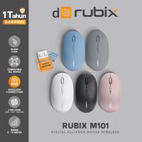Gambar Mouse Office DA Rubix M101 Wireless 2.4GHz Silent Click Lightweight Ergonomis - Black dari hans computer Kota Administrasi Jakarta Pusat 1 Tokopedia